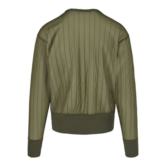 AMBUSH Quilted Logo Crewneck Sweatshirt Green Mens - Picture 2 of 3